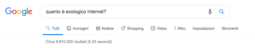 google consumo co2